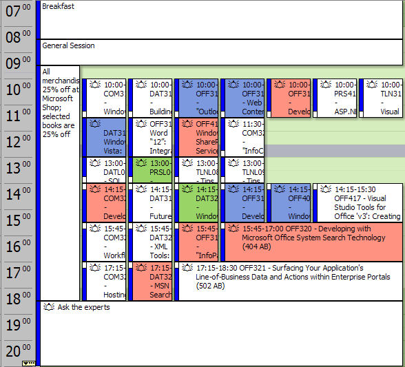 Thursday schedule